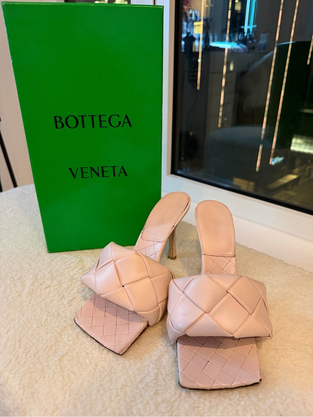 Bottega Veneta Pink Lido heels
